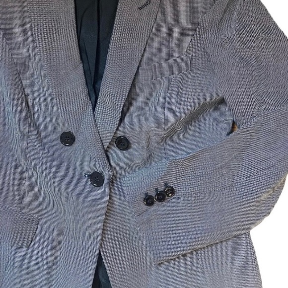 Armani Collezioni Gray Two Piece Suit Set (Blazer & Pants) Size US 6 - Picture 4 of 11